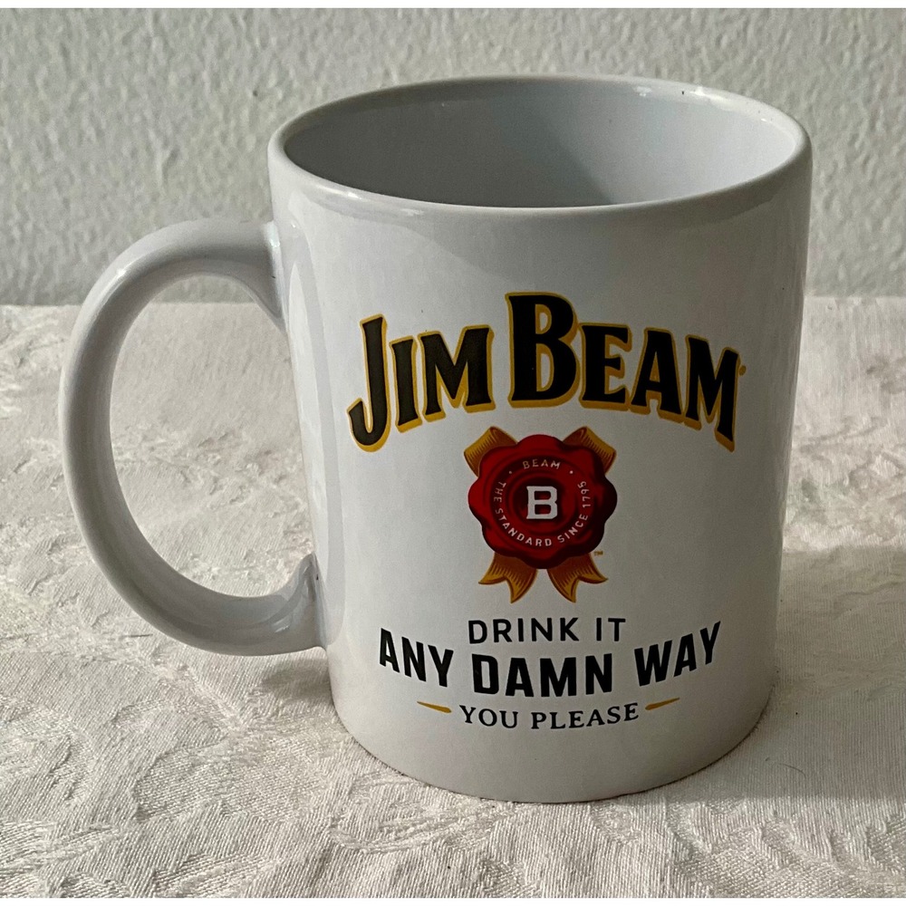 Jim Beam Drink It Any Damn‎ Way You Please Coffee Mug Bourbon Whiskey